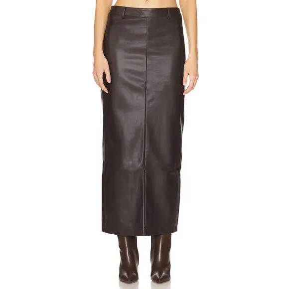 All The Ways Kayla Faux Leather Skirt Size S - Picture 6 of 10